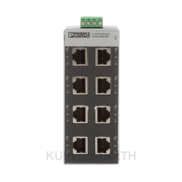 อีเทอร์เน็ตสวิตช์อุตสาหกรรม Phoenix Contact 8 TP RJ45 ports (2891929)