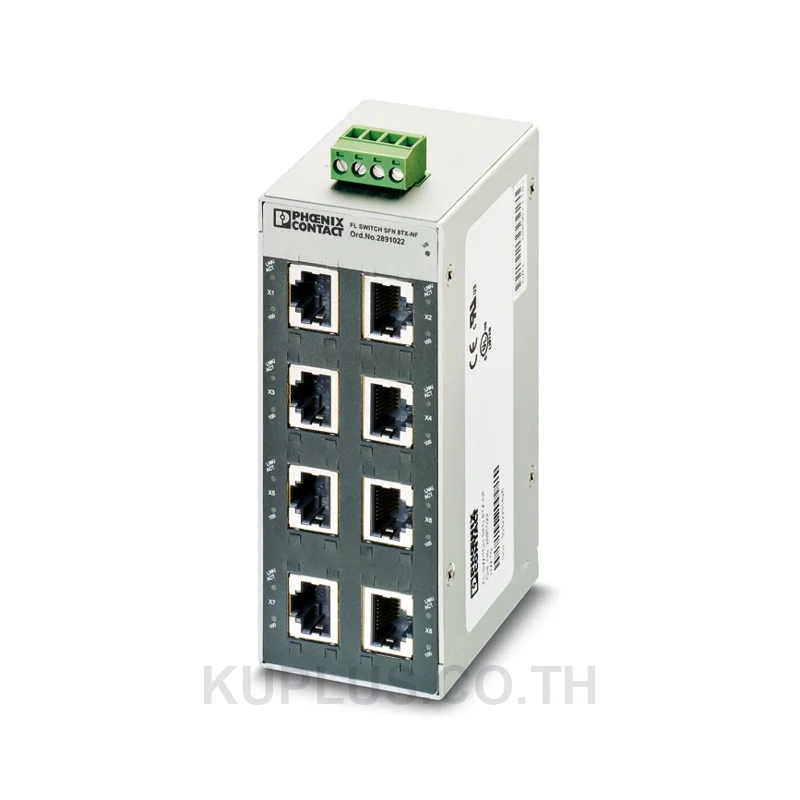 อีเทอร์เน็ตสวิตช์อุตสาหกรรม Phoenix Contact 8 TP RJ45 ports (2891929)