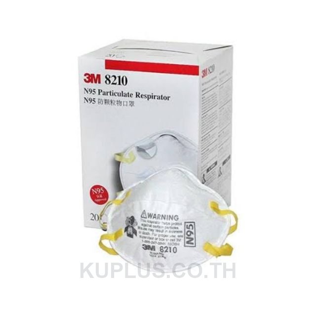 3M รุ่น 8210 หน้ากากป้องกันฝุ่น ละออง มาตรฐาน N95 3M Particulate Respirator, 8210 , N95