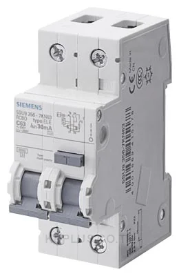 RCBO, 6 kA, 1P+N, type A, 30 mA, C-Char, In: 20 A, Un AC: 230 V