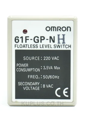 ชุดควบคุมระดับน้ำ (Floatless Level) OMRON 61F-GP-NH AC200 200 V AC