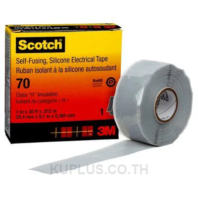 เทปพันสายไฟ Scotch 70 Self-Fusing Silicone Rubber Tape 3M