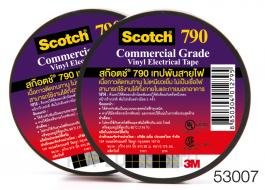 สก๊อตเบอร์ 790 เทปพันสายไฟ ขนาด 3/4 นิ้ว x 20 เมตร, สีดำ - SCOTCH? 790 TAPE 3/4 IN X 20 M BLACK