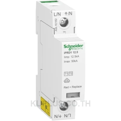 Modular surge arrester, Acti9 iPRD1 12.5r , 1 P, 230 V, with remote transfert
