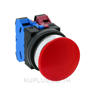 ABN311R, IDEC  Push Button 30mm - 1NO + 1NC, RED
