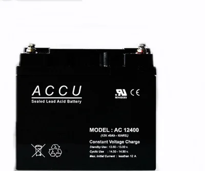  แบตเตอรี่แห้ง ACCU AC 12400 (12V. 40Ah.)