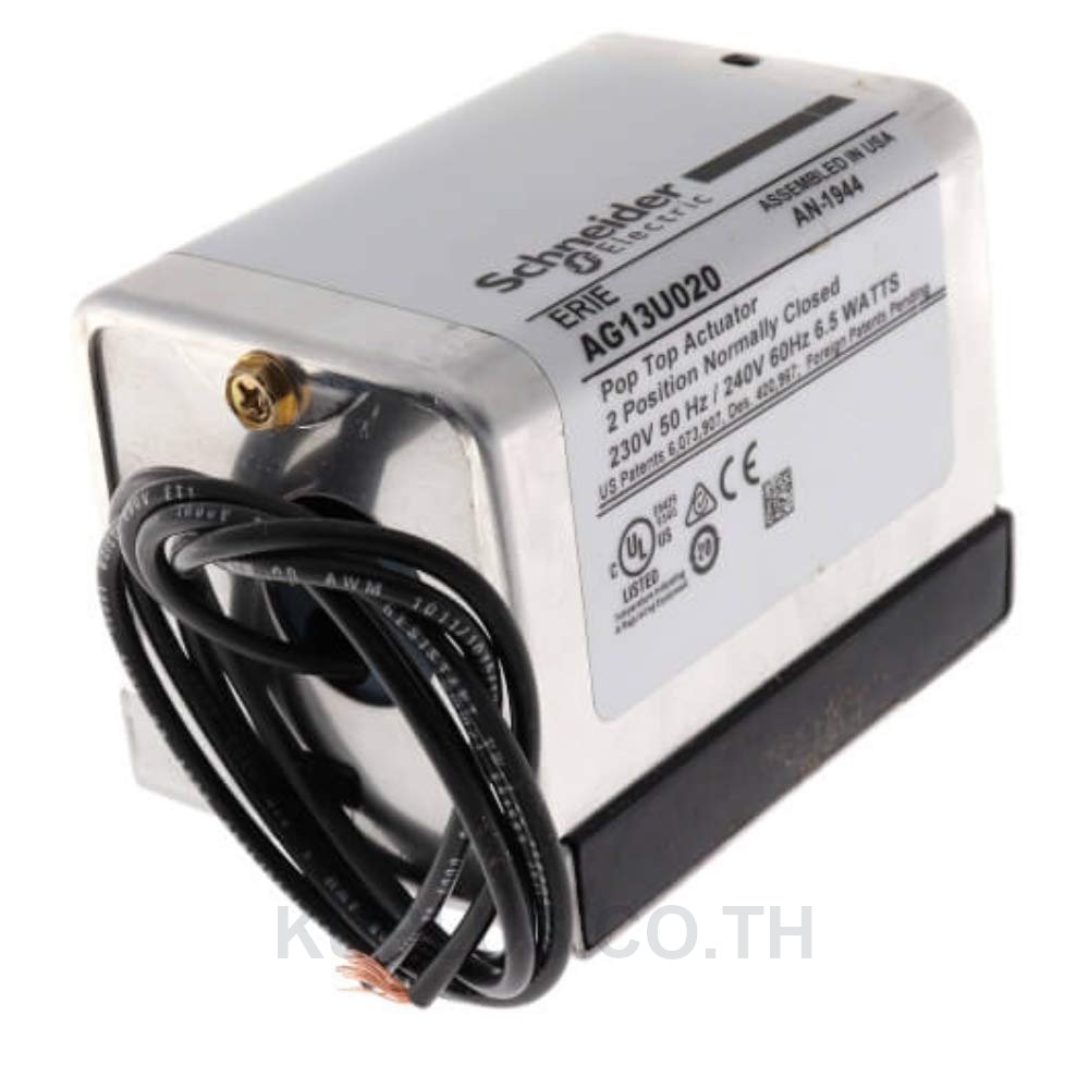 AH13U020 - SCHNEIDER ELECTRIC 2-POSITION, 220/230V, HCO, N.C., GENERAL TEMP, 18" LEADS
