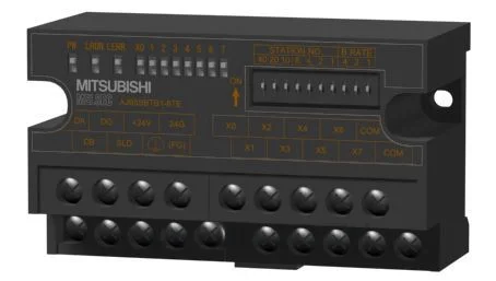 โมดูล I/O ระยะไกล CC-Link Mitsubishi AJ65SBTB1-8TE เอาต์พุต 8 จุด