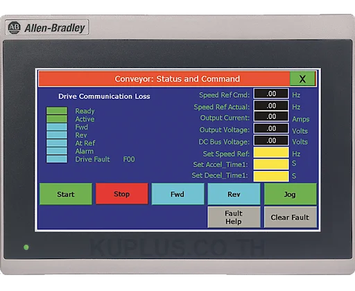 PanelView 800, 7 in HMI Terminal, Touch Screen TFT, Serial and Ethernet ports
