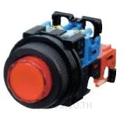 AR30E0L-11E3R, ปุ่มกดมีไฟ (Illuminated Pushbutton) Fuji Electric ขนาด 30 มม. ทรงกลมแบบยื่น สีแดง หน้าสัมผัส 1NO+1NC