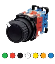 AR30S2R-20S, ปุ่มกดแบบซีเล็คเตอร์ (Selector Pushbutton) Fuji Electric AR30 ขนาด 30 มม. สีน้ำเงิน หน้าสัมผัส 2NO