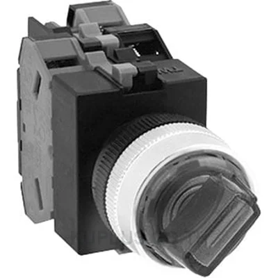 ASLW22211DPW, Selector Switches 22MM (Knob Operator) Maintained 90° -2-Position 1NO/1NC