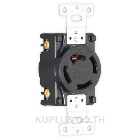 AMERICAN DENKI 4360 ปลั๊กตัวเมียฝังขาล็อก 3P(3P,4W GND) 30A 600V