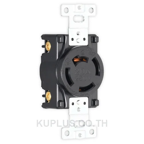 AMERICAN DENKI 4360 ปลั๊กตัวเมียฝังขาล็อก 3P(3P,4W GND) 30A 600V