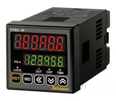 Counter and Timer, W72xH72mm, 6-Digit, LED,1 Preset, Relay and NPN Output,100-240 VAC