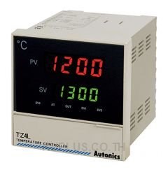 PID Temperature Controller, 1/4 DIN, Digital, Relay Output, 2 Alarm Outputs, 100-240 VAC