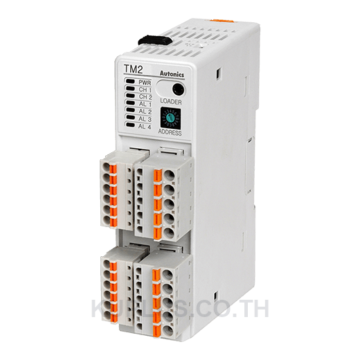 2 channel module, PID temperature controller, Relay Control output, 4 Alarms Sub output, Expansion module (No power / communication terminal)