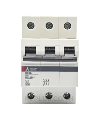 Mitsubishi Miniature Circuit Breaker (MCB) BH-D6, 3 poles, 3A, Type D