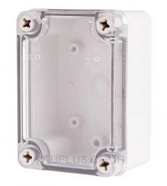 Enclosure Lift Off Cover PC Clear 2.95×4.13×2.17"