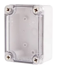 Enclosure Lift Off Cover ABS Clear 2.95×4.13×2.17"