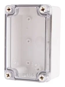Enclosure Lift Off Cover ABS Clear 3.15×5.12×2.76"