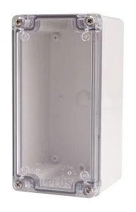 Enclosure Lift Off Cover ABS Clear 3.15×6.30×3.35"