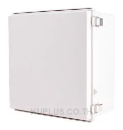 Enclosure, Hinge/Latch, PC Gray, 13.78×13.78×7.09"
