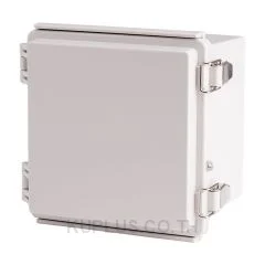 Enclosure, Hinge/Latch, ABS Gray, 5.91x5.91x4.72"