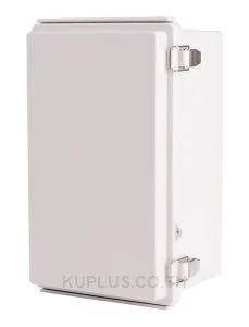 Enclosure, Hinge/Latch, ABS Gray, 6.30×10.24×5.12"