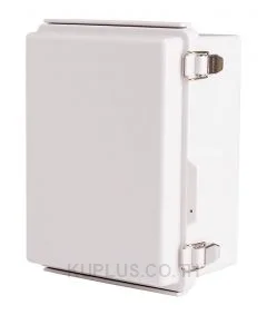 Enclosure, Hinge/Latch, ABS Gray, 6.69×8.66×4.33"