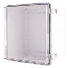 Enclosure, Hinge/Latch, PC Clear 11.81×11.81×7.09"