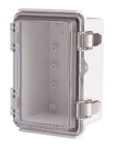 Enclosure, Hinge/Latch, PC Clear, 3.94×5.91×3.35"