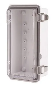 Enclosure, Hinge/Latch, PC Clear, 4.33×8.27×2.95"
