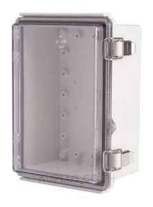 Enclosure, Hinge/Latch, PC Clear, 5.12×7.09×3.35"