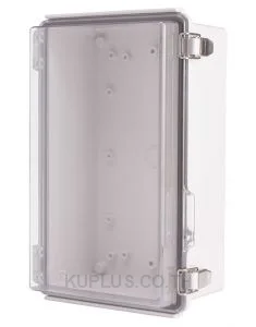 Enclosure, Hinge/Latch, PC Clear, 6.69×10.63×4.33"