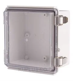 Enclosure, Hinge/Latch, PC Clear, 5.91×5.91×3.54"