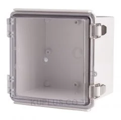 Enclosure, Hinge/Latch, PC Clear, 5.91x5.91x4.72"