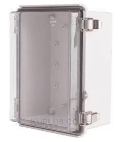 Enclosure, Hinge/Latch, PC Clear, 6.69×8.66×4.33"