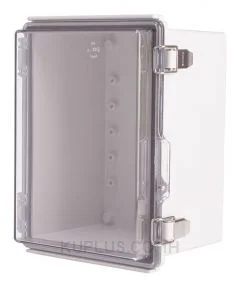 Enclosure, Hinge/Latch, PC Clear, 6.30×8.27×5.12"