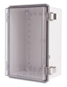 Enclosure, Hinge/Latch, ABS Clear 7.87×11.81×5.12"