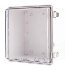 Enclosure, Hinge/Latch, PC Clear, 8.27×8.27×5.12"
