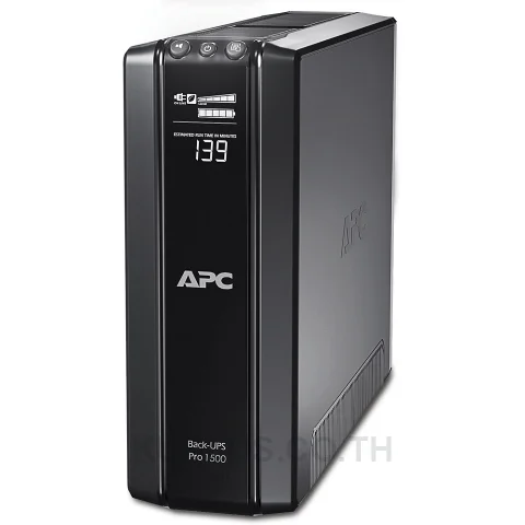 BR1500GI, เครื่องสำรองไฟ UPS APC Back-UPS Pro BR 1500 VA/865 W แบบตั้งพื้น (Tower) เอาต์พุต 230 V AC 1PH