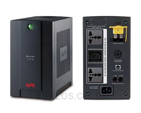 APC Back-UPS 700VA, 230V, AVR, Universal and IEC Sockets