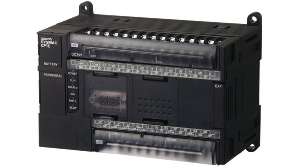 Omron CP1E PLC CPU, USB Networking Computer Interface, 32 kB Program Capacity, 24 Inputs, 16 (Transistor) Outputs