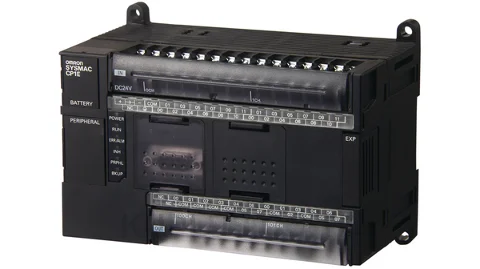 Omron CP1E PLC CPU, USB Networking Computer Interface, 32 kB Program Capacity, 24 Inputs, 16 (Transistor) Outputs