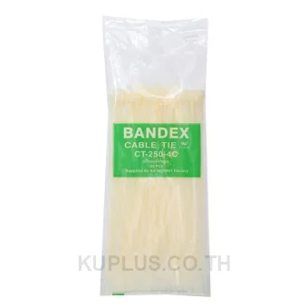 เคเบิลไทร์ (สายรัดสายไฟ) BANDEX CT-710-9C ยาว 710 มม. สีขาวธรรมชาติ
