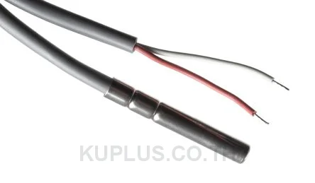 PTC015W000, โพรบวัดอุณหภูมิ (Temperature Probe) CAREL PTC Stainless Steel PTC Thermistor 1kΩ, -50 - +100 °C