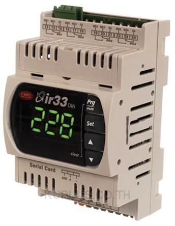DN33A9MR20, ตัวควบคุม (Controller) CAREL DN33 On/Off Temperature Controller, 110 x 70mm, NTC, PT100, PTC Input, 24 V ac, 30 V dc Supply