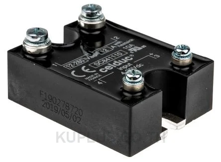Celduc 12 A Solid State Relay, Zero Crossing, Chassis Mount, Triac, 280 V rms Maximum Load