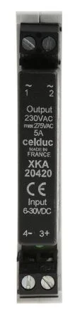 Celduc 4 A Solid State Relay, Zero Crossing, DIN Rail, Triac, 275 V rms Maximum Load